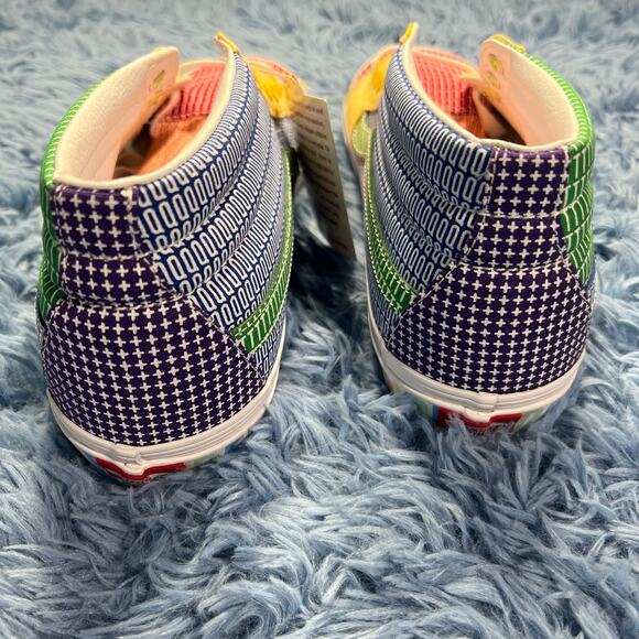 VANS SK8 Mid LGBTQIA+ Pride Sneakers Size 12 Mens Colorful Outdoor Skate - Picture 7 of 9